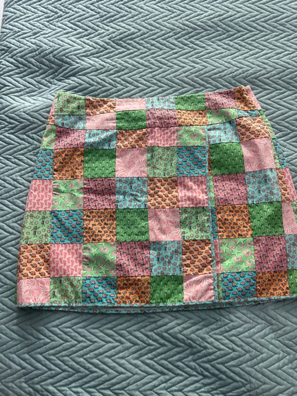 Vineyard Vines Boutique Patchwork Print Mini Skirt - Multicolor size 10